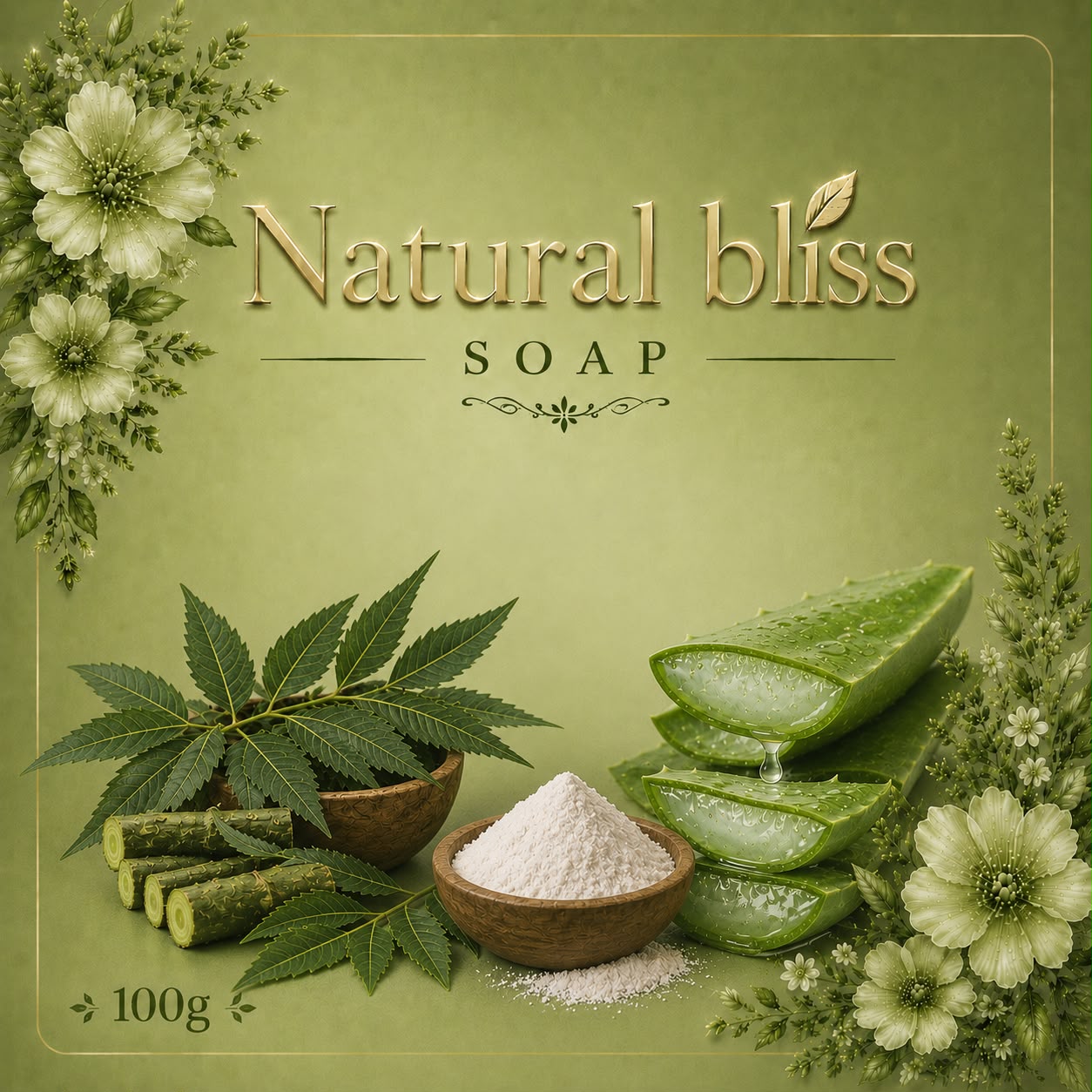 Neem, Aloe Vera & Alum Soap